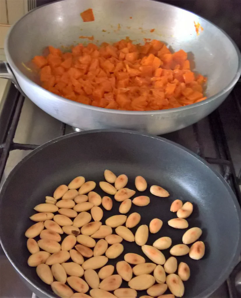 Tagliatelle con dadolata di zucca